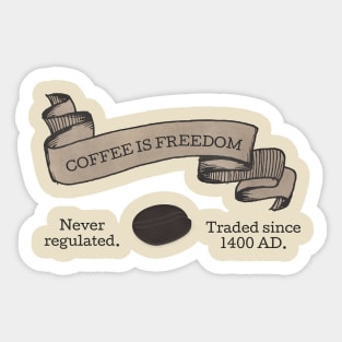 coffee-freedom Sticker